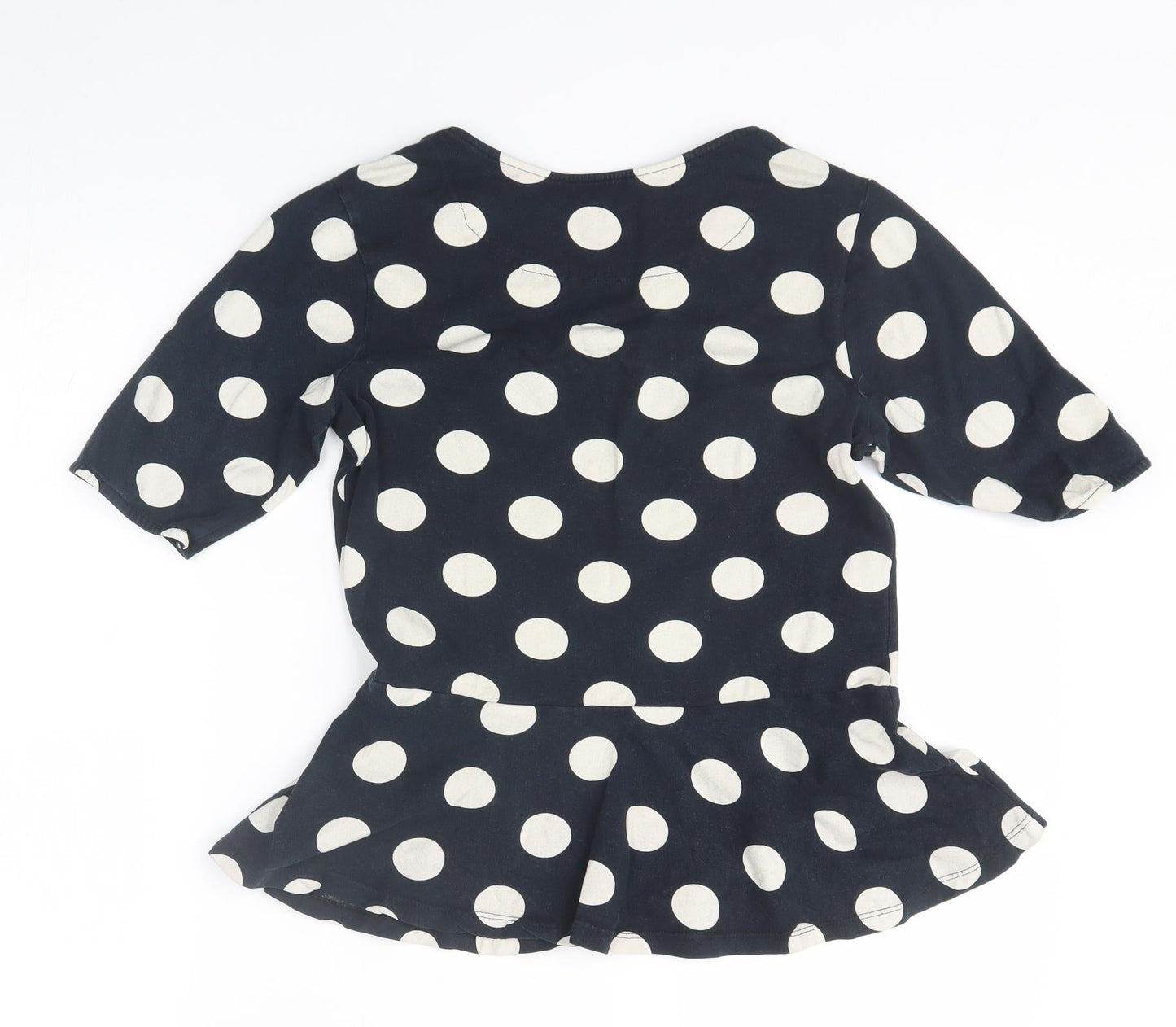 NEXT Womens Blue Polka Dot  Basic Blouse Size 10