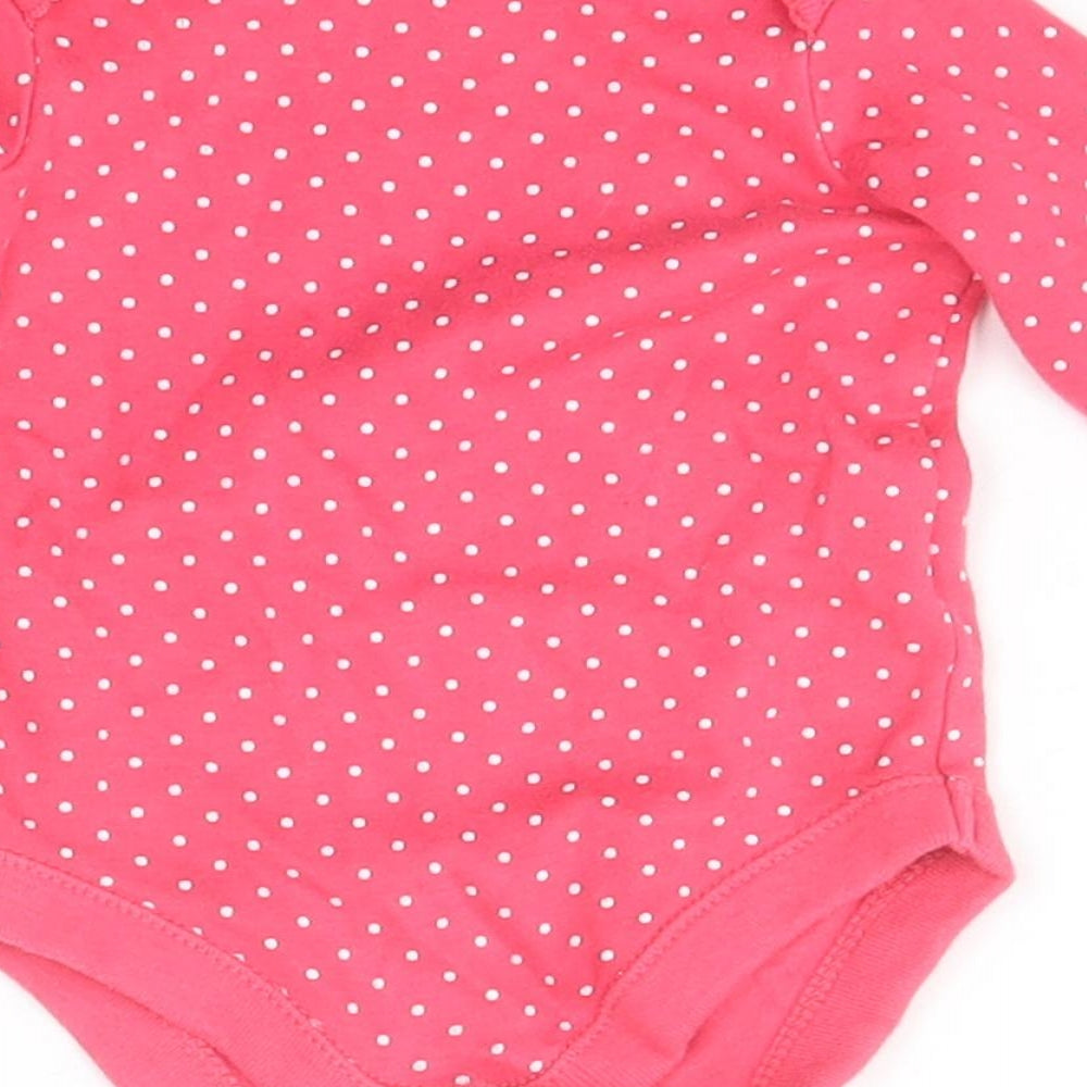 F&F Baby Pink Polka Dot  Babygrow One-Piece Size 0-3 Months