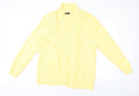 lady ice Womens Yellow   Cardigan Jumper Size L