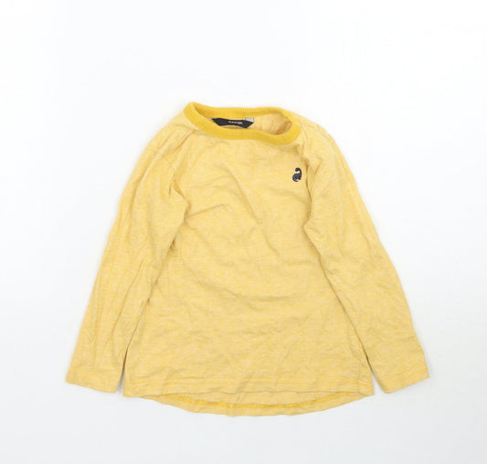 George Boys Yellow   Basic T-Shirt Size 2-3 Years
