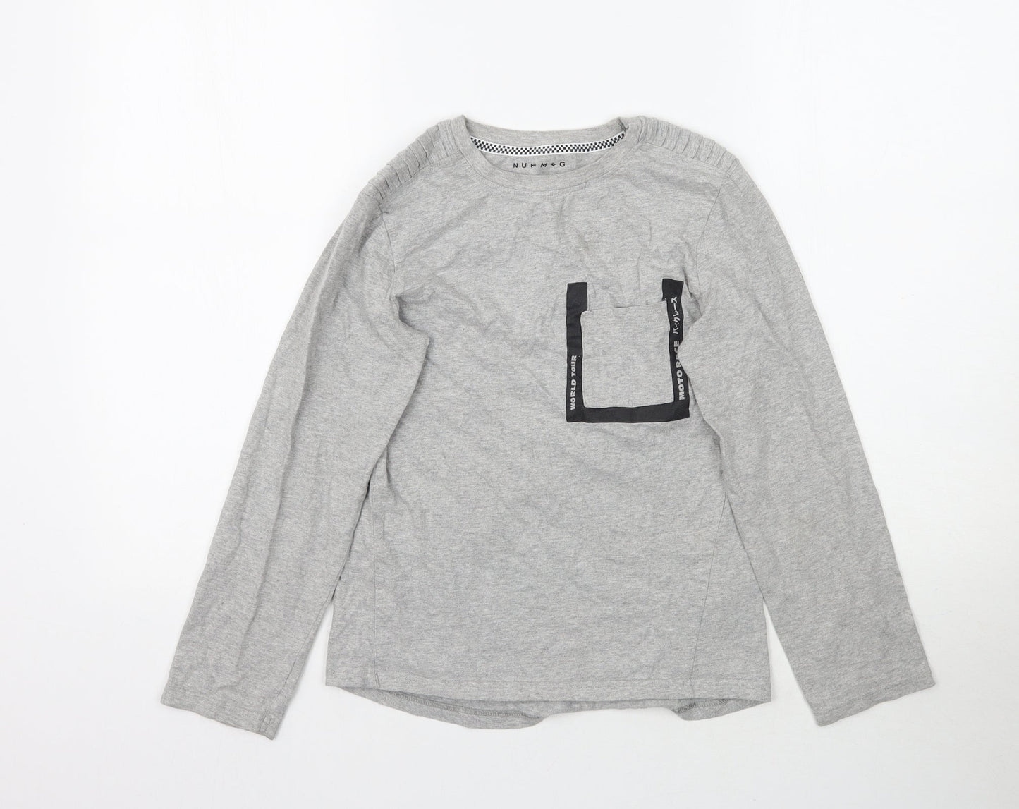 Nutmeg Boys Grey   Basic T-Shirt Size 10-11 Years