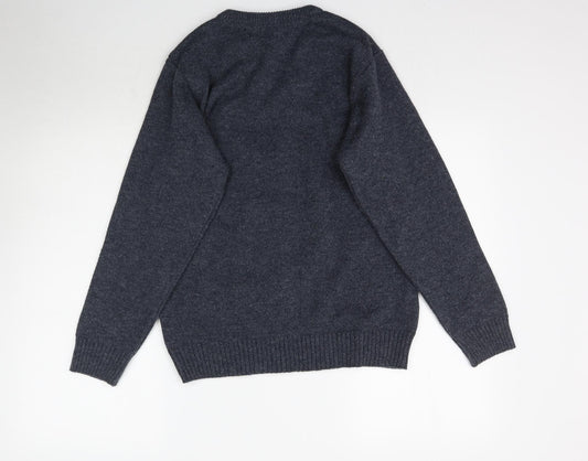 Hurton Harbour Mens Blue  Knit Pullover Jumper Size S