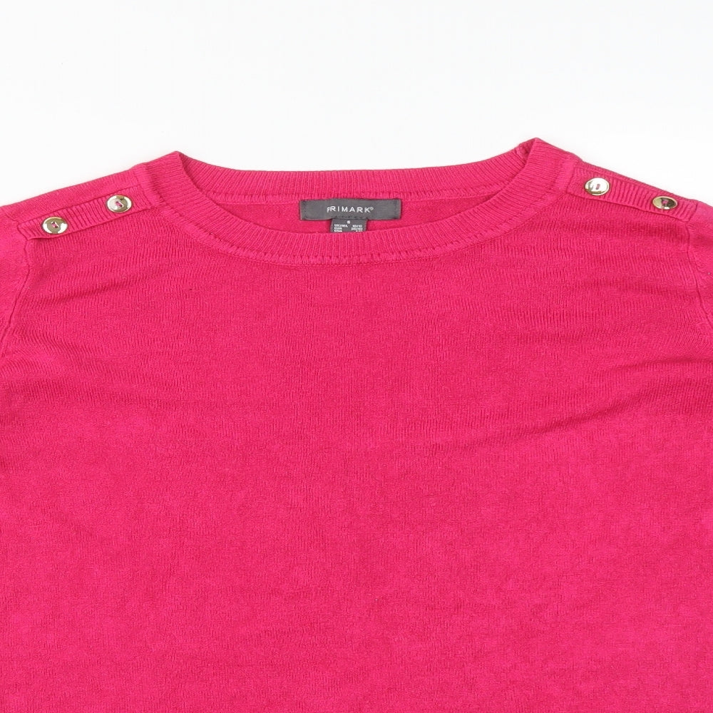 Primark Womens Pink   Pullover Sweatshirt Size S