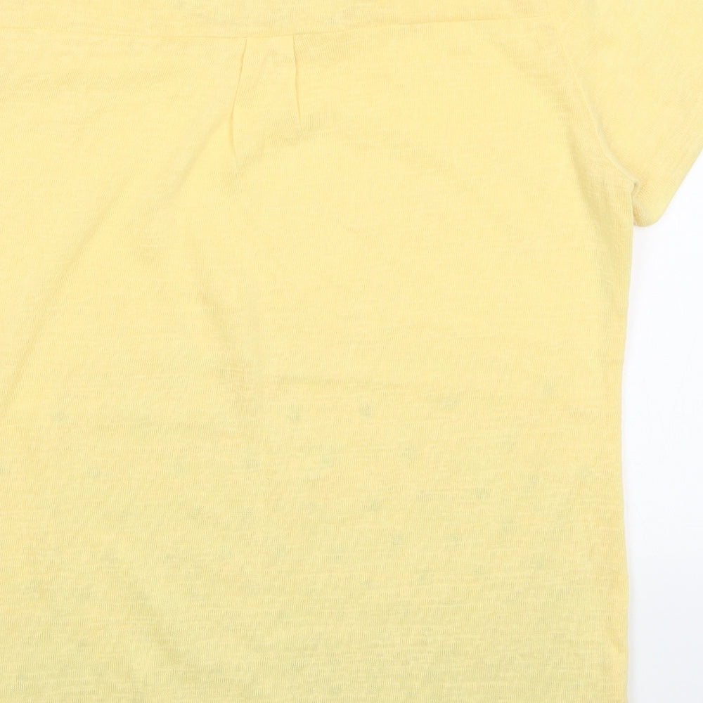 NEXT Womens Yellow   Basic T-Shirt Size S