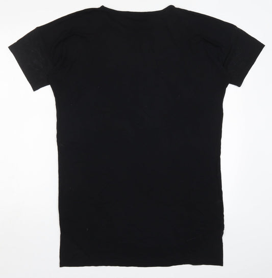 Missguided Womens Black   T-Shirt Dress  Size 8