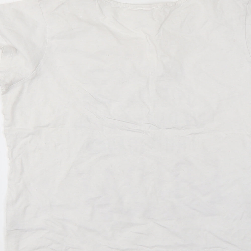pep&co Womens White   Basic T-Shirt Size 12