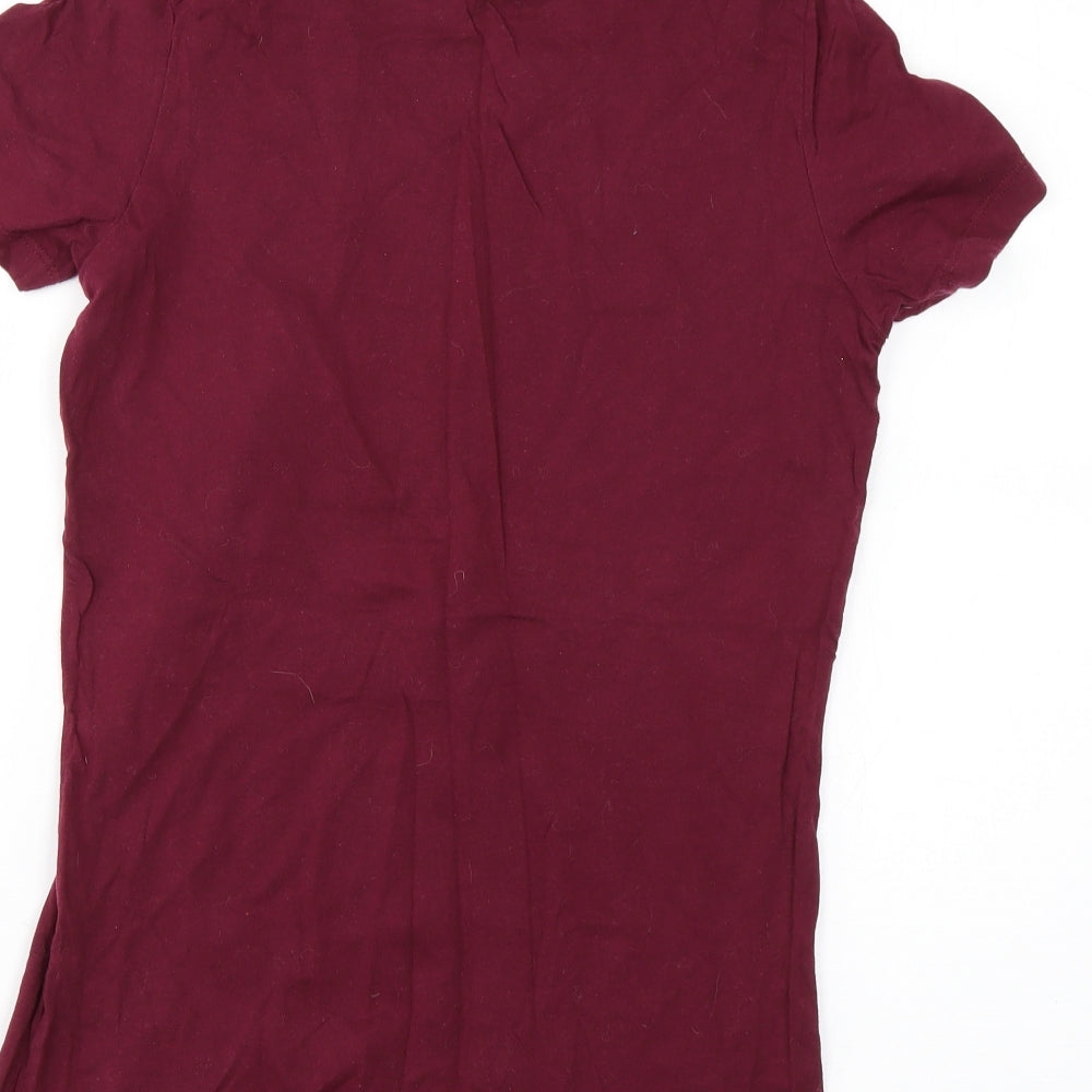 Bella Womens Purple   Basic T-Shirt Size L