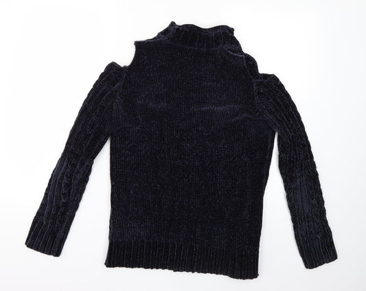 Dorothy Perkins Womens Blue   Pullover Jumper Size 10
