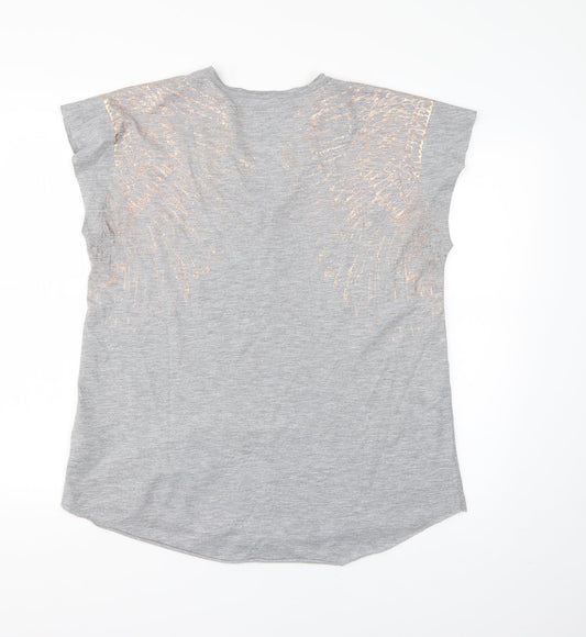 Marks and Spencer Womens Grey   Basic T-Shirt Size 14