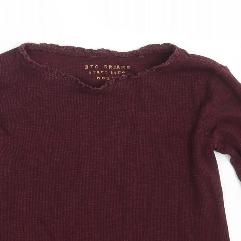 NEXT Girls Purple   Pullover Sweatshirt Size 7 Years