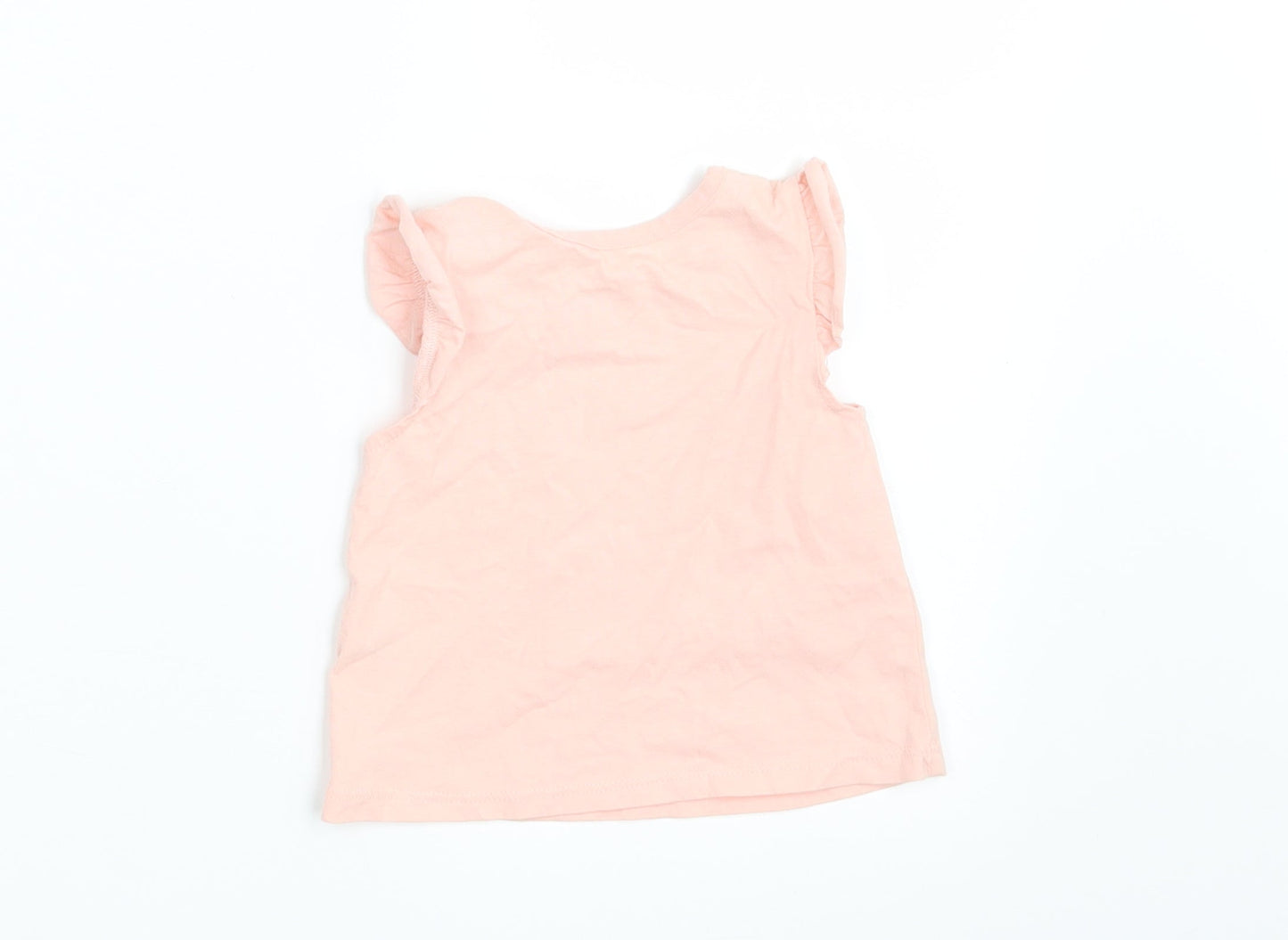 George Girls Pink   Basic T-Shirt Size 0-3 Months