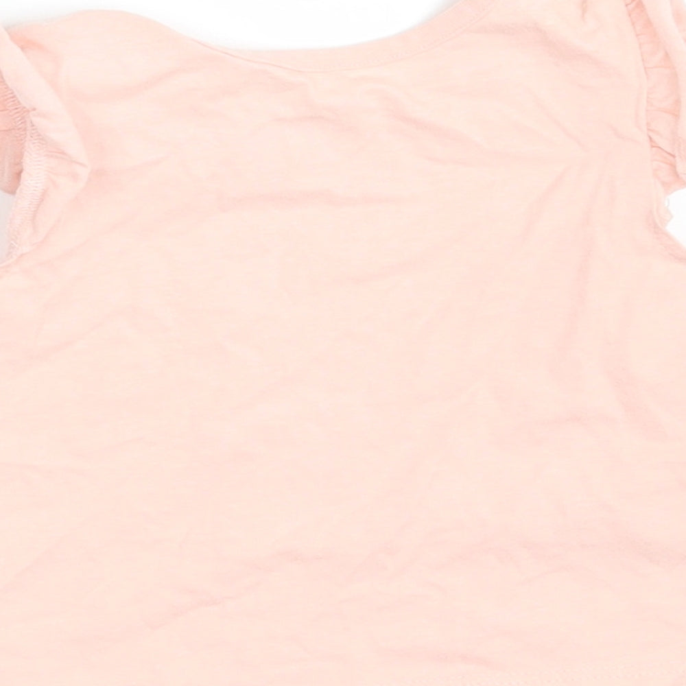 George Girls Pink   Basic T-Shirt Size 0-3 Months