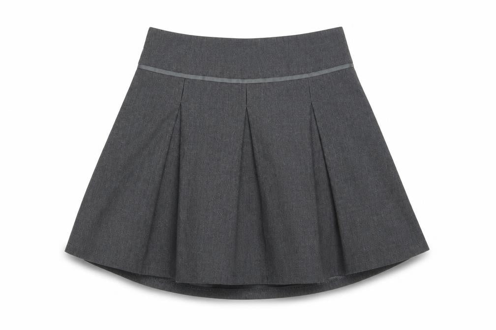 TU Girls Grey   Mini Skirt Size 5 Years - School Wear