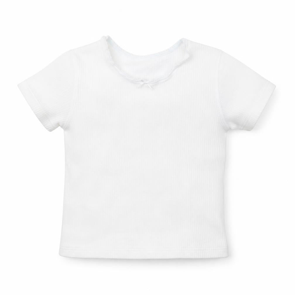 M&S Girls White   Basic T-Shirt Size 3 Years