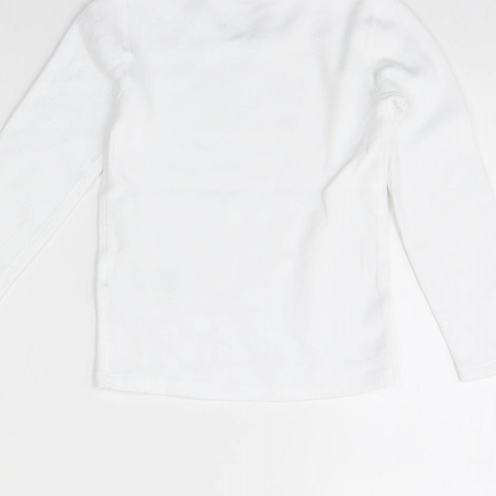 m&s Girls White   Basic T-Shirt Size 3 Years
