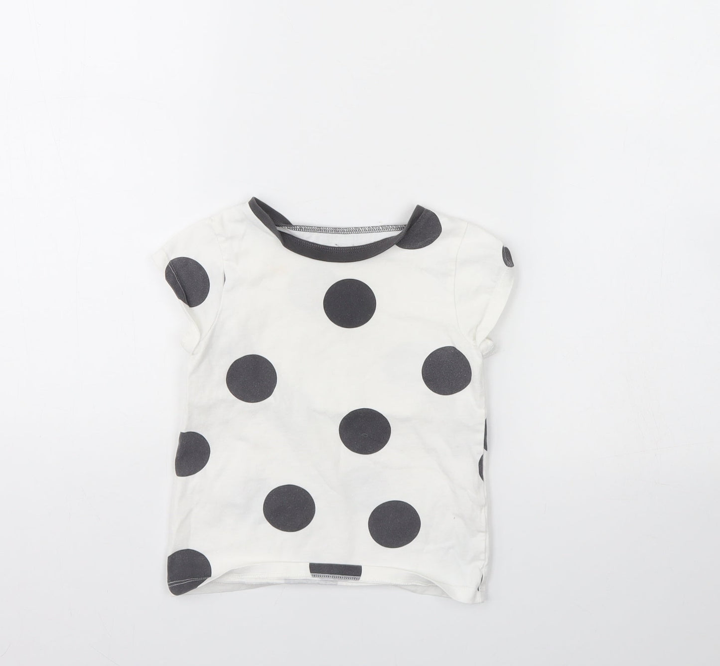 George Girls White Polka Dot  Cami Pyjama Top Size 3 Years