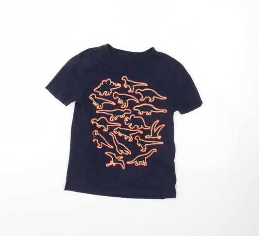 Gap Boys Blue   Basic T-Shirt Size M  - Dinosaur