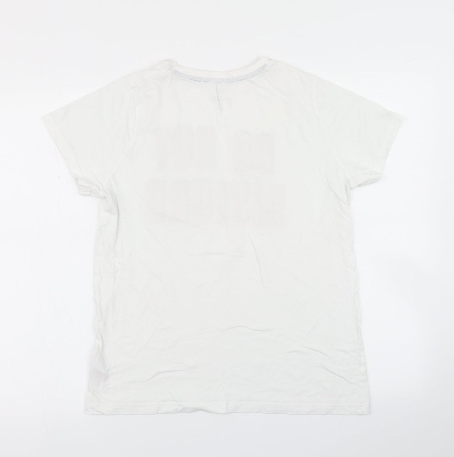 F&F Boys White   Basic T-Shirt Size 13-14 Years