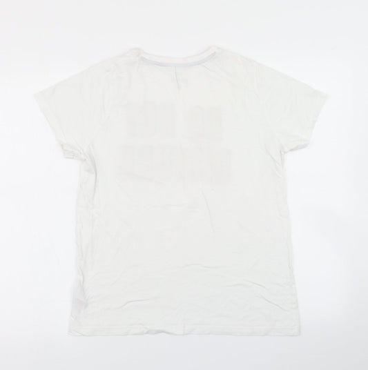 F&F Boys White   Basic T-Shirt Size 13-14 Years