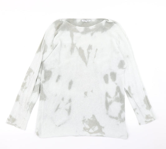 Collezione Gaia Womens Grey  Knit Pullover Jumper Size M  - Tie Dye