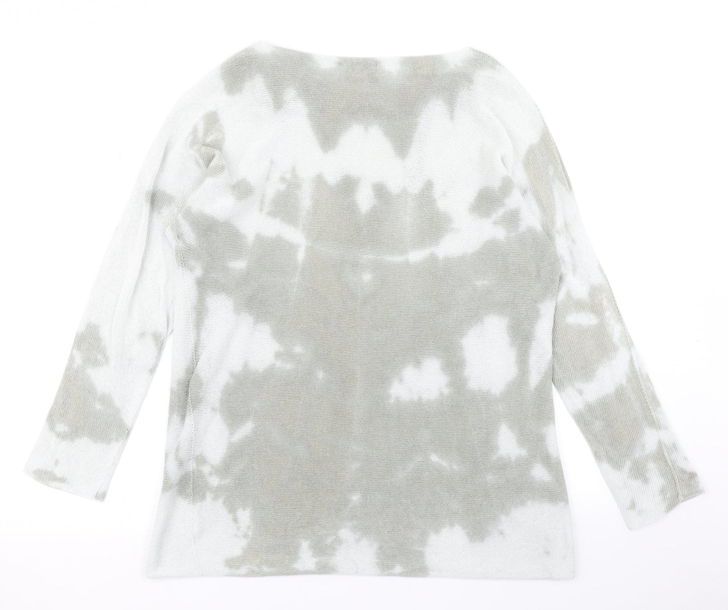 Collezione Gaia Womens Grey  Knit Pullover Jumper Size M  - Tie Dye
