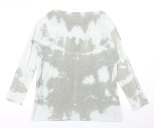 Collezione Gaia Womens Grey  Knit Pullover Jumper Size M  - Tie Dye