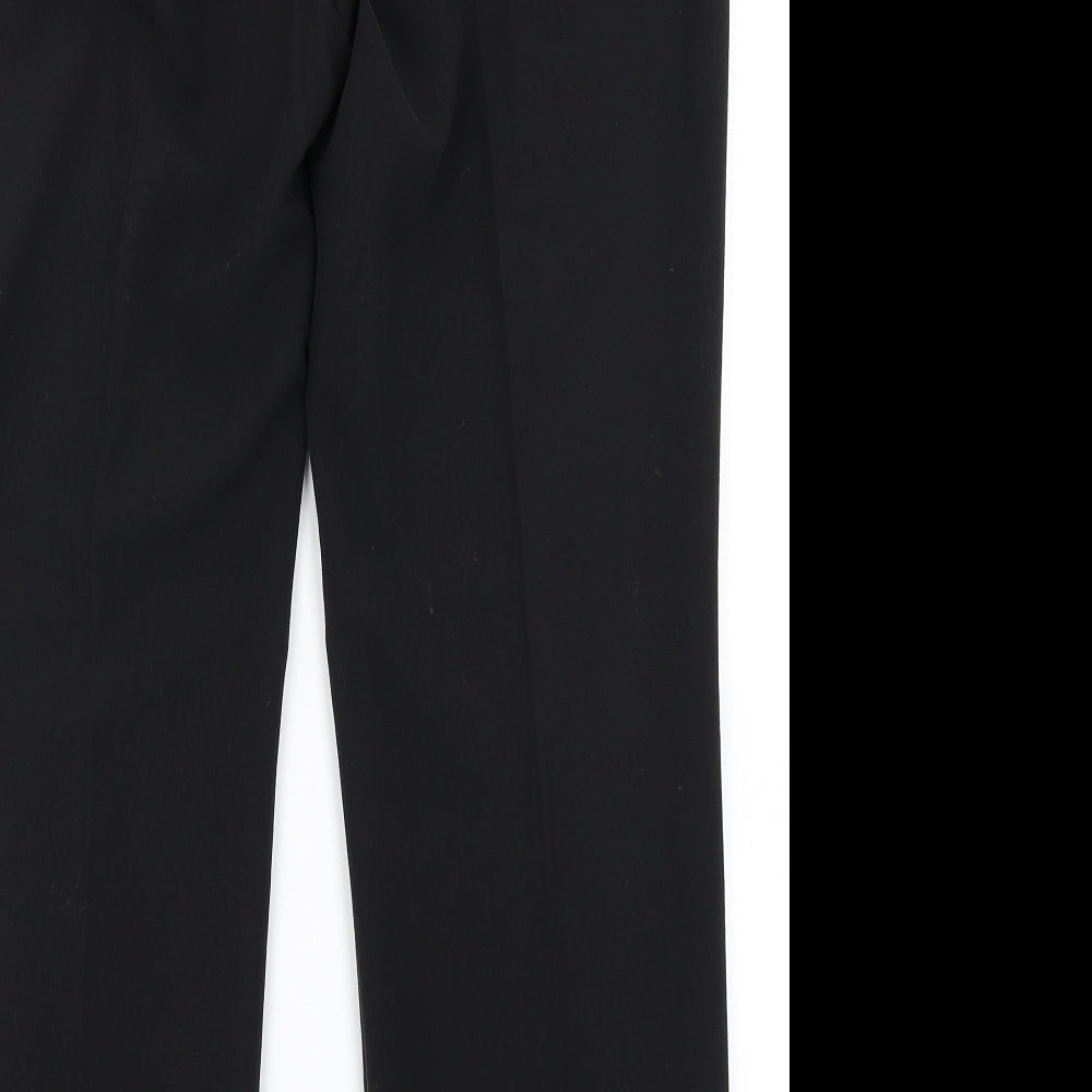 M&S Womens Black   Dress Pants Trousers Size 12 L28 in