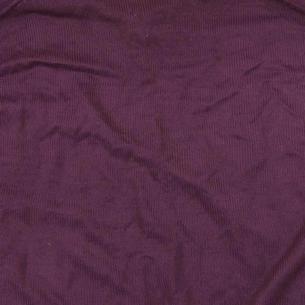 Capsule Womens Purple  Knit Pullover Jumper Size L