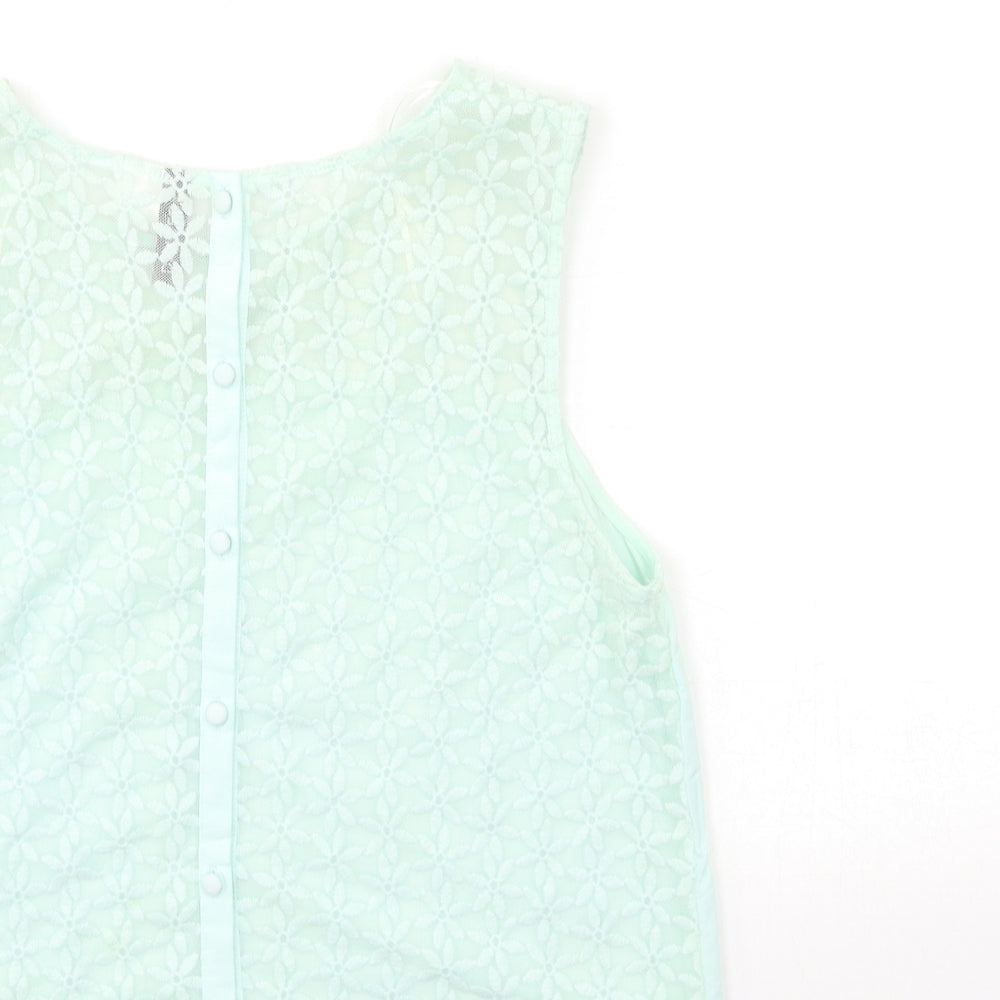 H&M Womens Green   Basic Tank Size 12