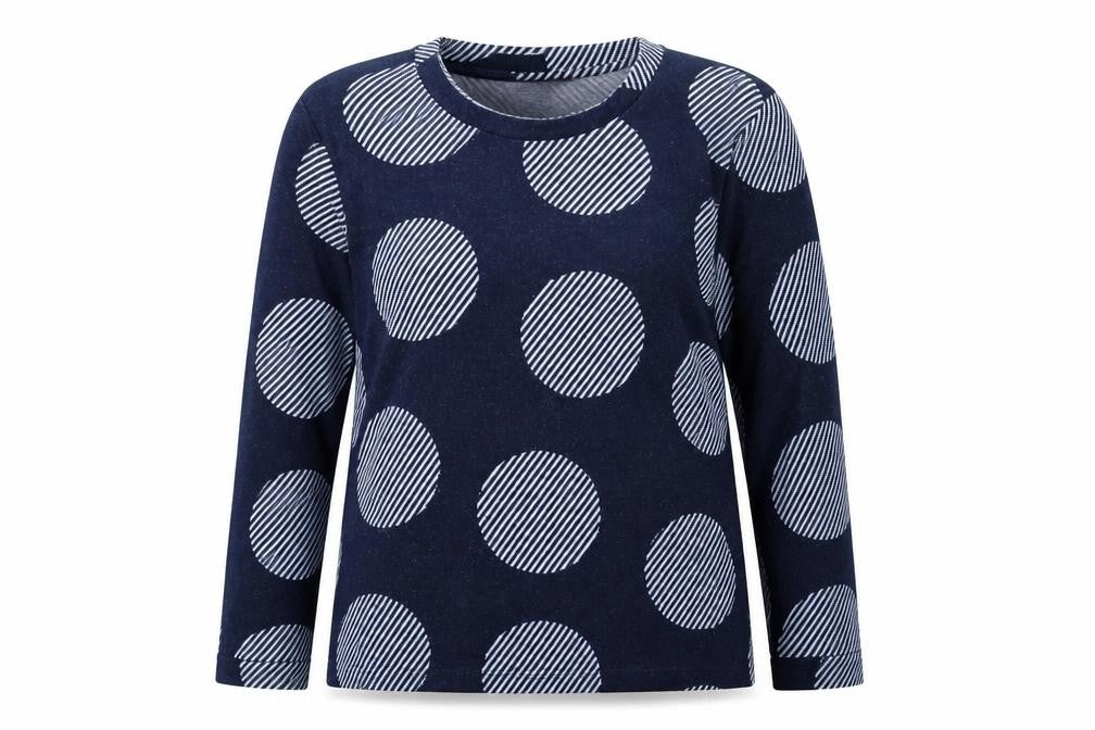 Marks and Spencer Womens Blue Polka Dot Knit Pullover Jumper Size 14