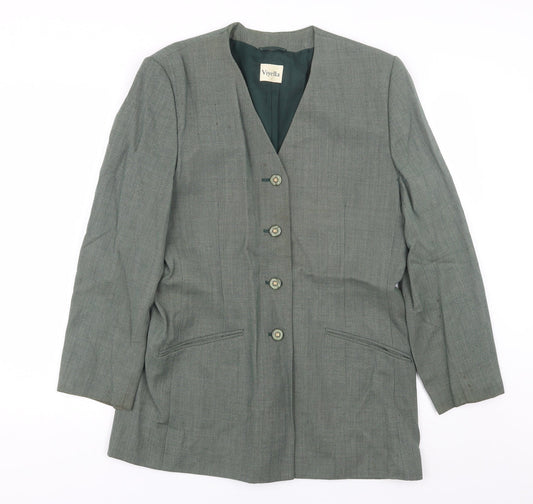 Vityella Womens Green Polka Dot  Jacket Suit Size 14