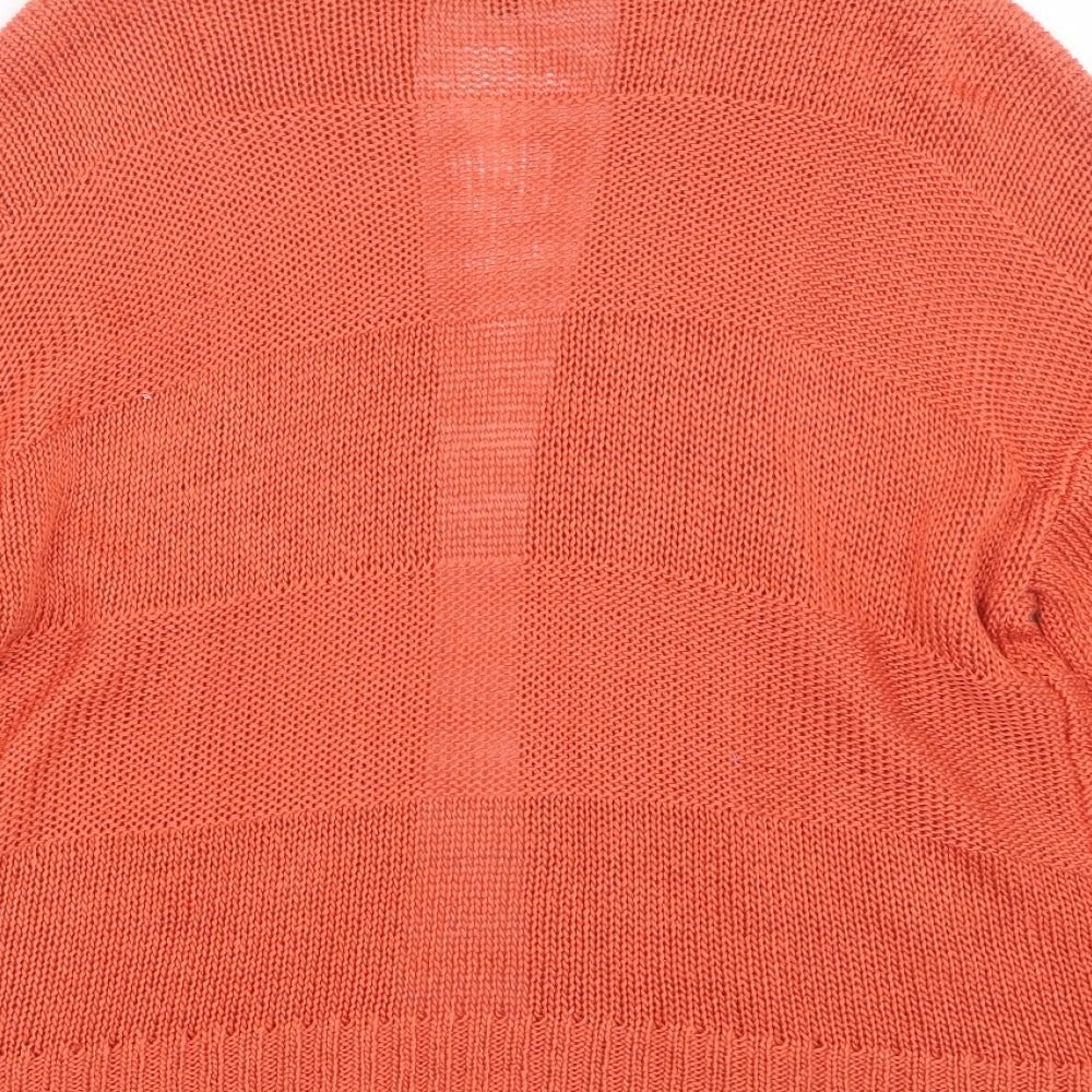 Evie Womens Orange   Cape Jumper Size 12