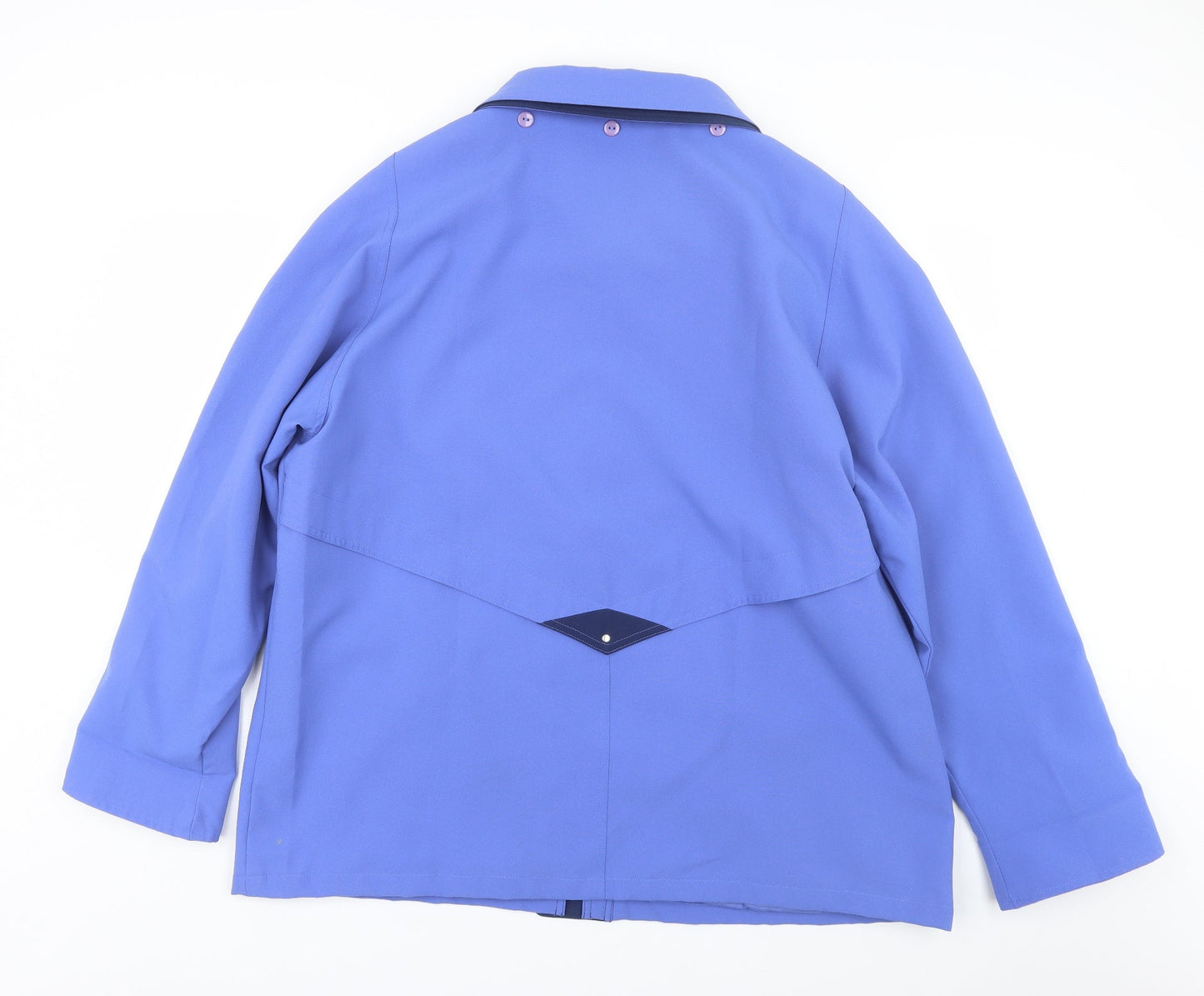 Finesse Womens Blue   Overcoat Coat Size 22