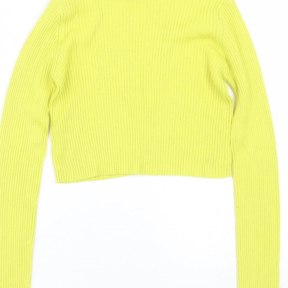 Select Womens Yellow   Basic T-Shirt Size 6
