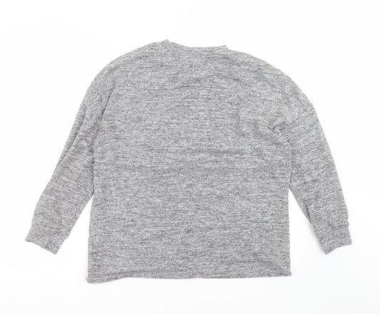 CAPSULE Womens Grey  Knit Pullover Jumper Size 12