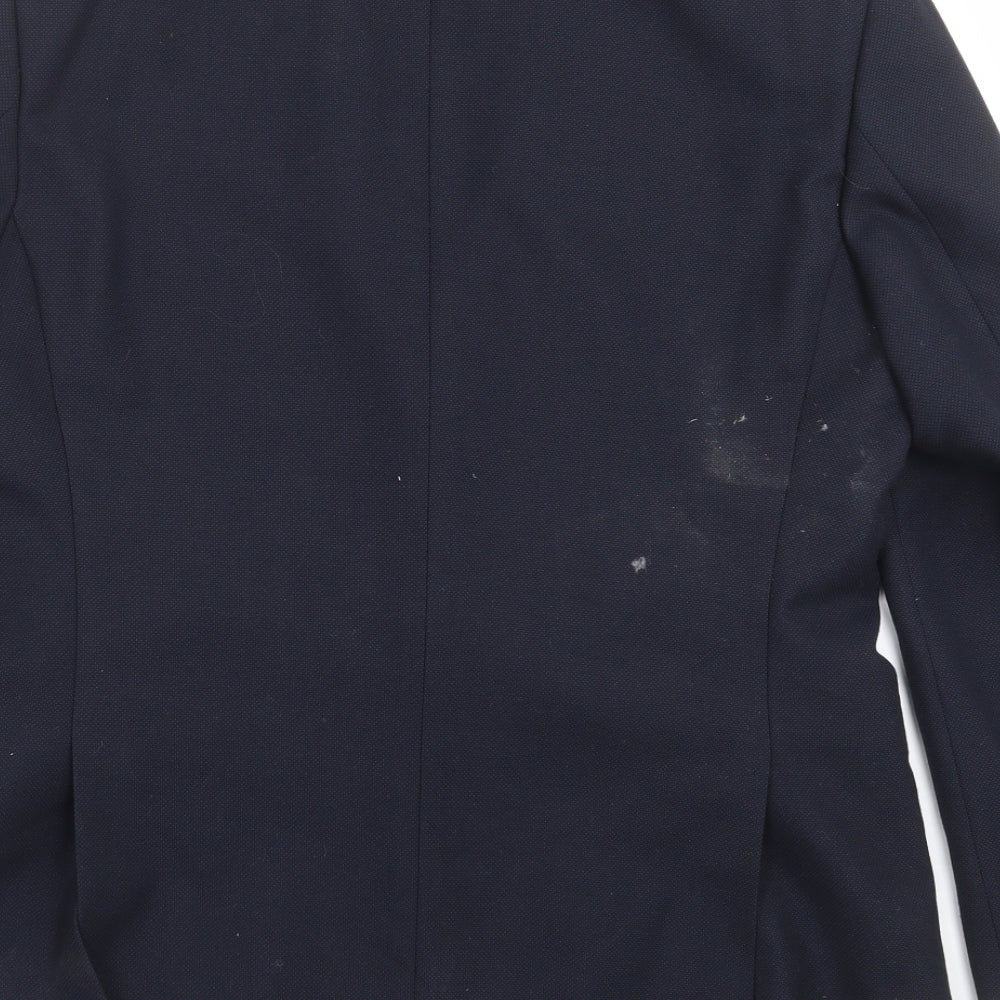 VARTEKS Mens Blue   Jacket Suit Jacket Size 40