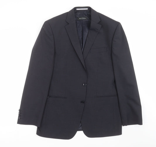 MODERN MIX Mens Blue Striped  Jacket Suit Jacket Size 40