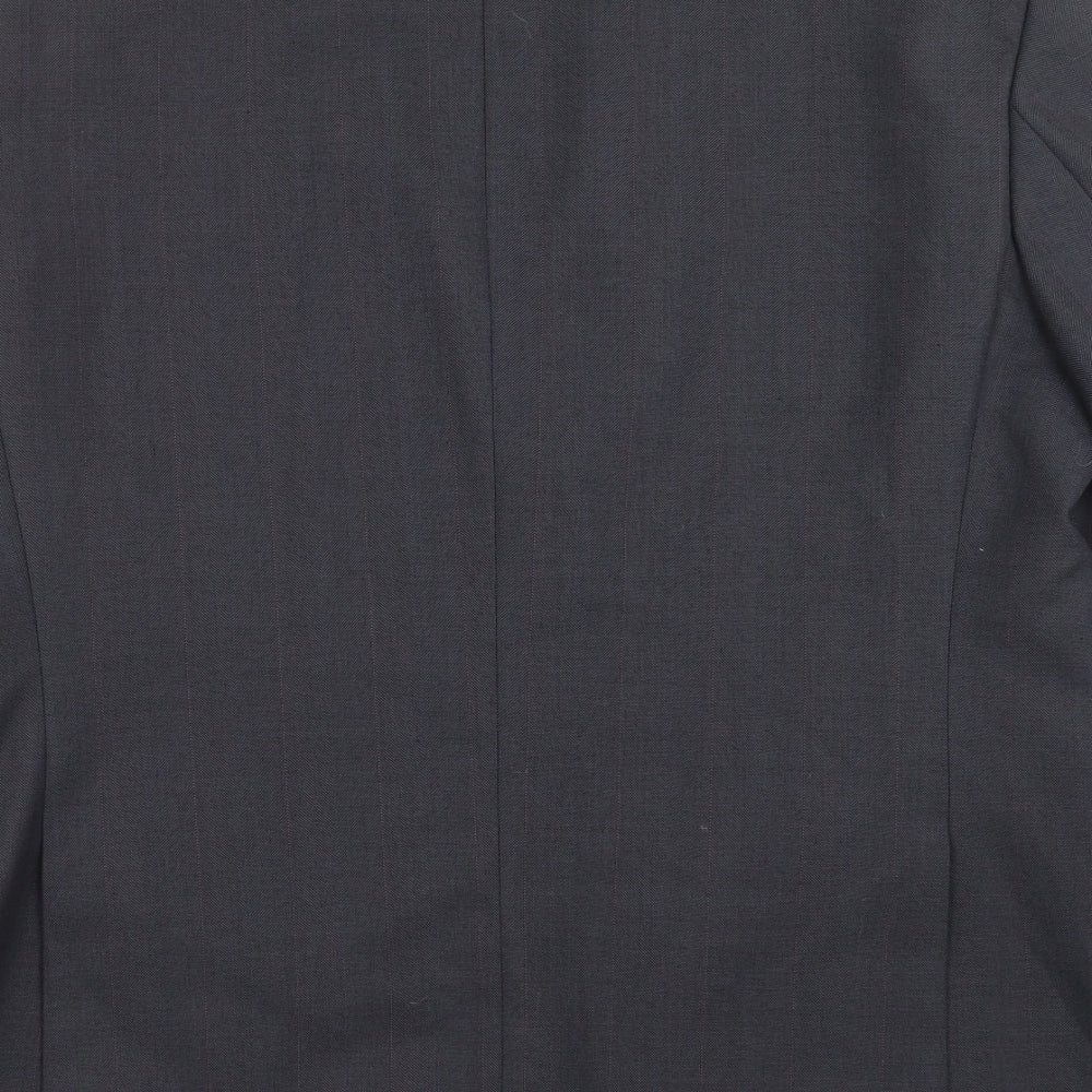 Pinstripe Mens Blue Striped  Jacket Suit Jacket Size 44