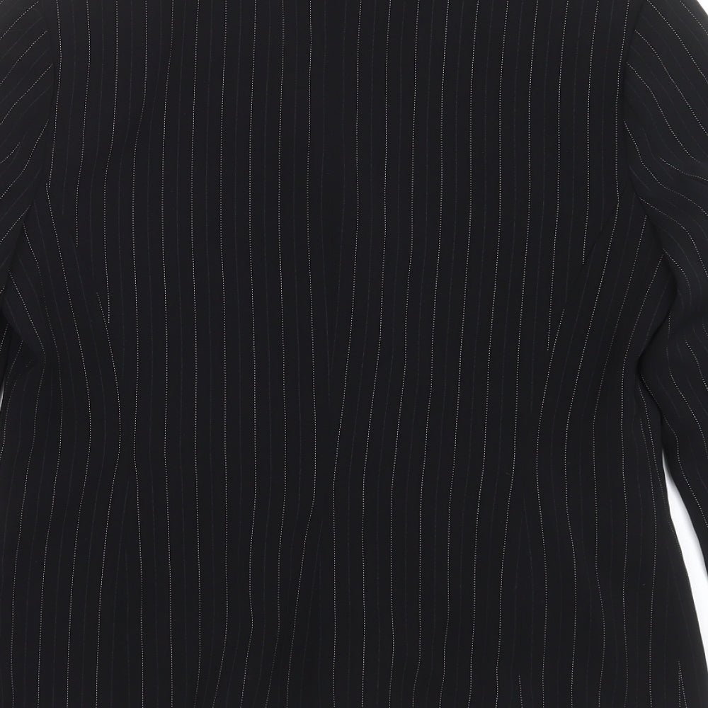 Dorothy Perkins Womens Black Striped  Jacket Suit Jacket Size 14