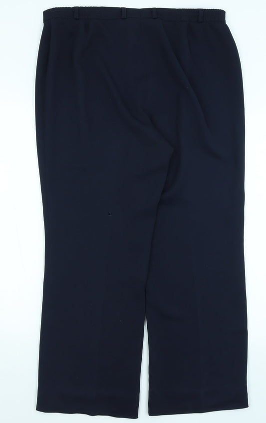 DELMOD Womens Blue   Trousers  Size 18 L27 in