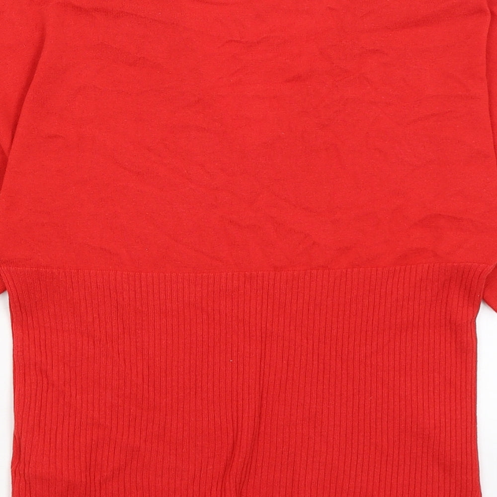 Monsoon Womens Red   Basic T-Shirt Size 10