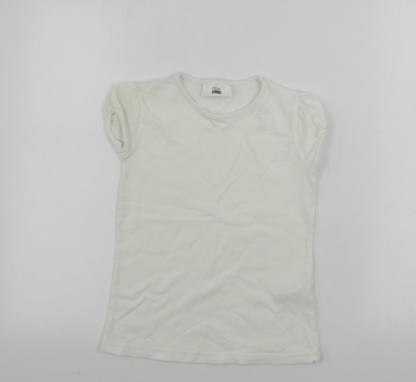 NEXT  Girls White   Basic T-Shirt Size 6 Years