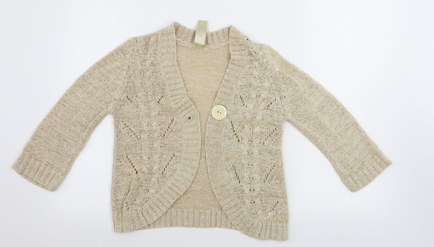EVIE       Womens Beige   Cardigan Jumper Size 10