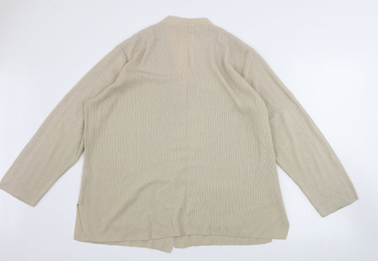 Marks and Spencer  Womens Beige   Cardigan Jumper Size 16