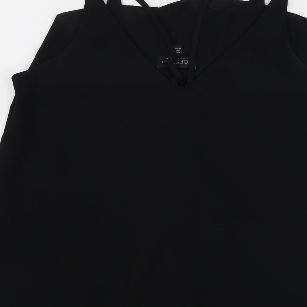 Topshop Womens Black   Basic Tank Size 6