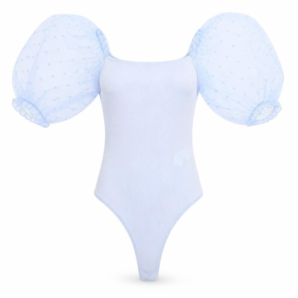 PRETTYLITTLETHING Womens Blue   Bodysuit One-Piece Size 6