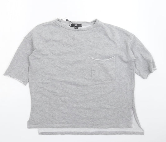Missguided Womens Grey   Pullover Sweatshirt Size 6  - Oversized