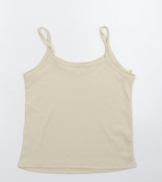 Grace & Mila Womens Beige   Basic Tank Size S