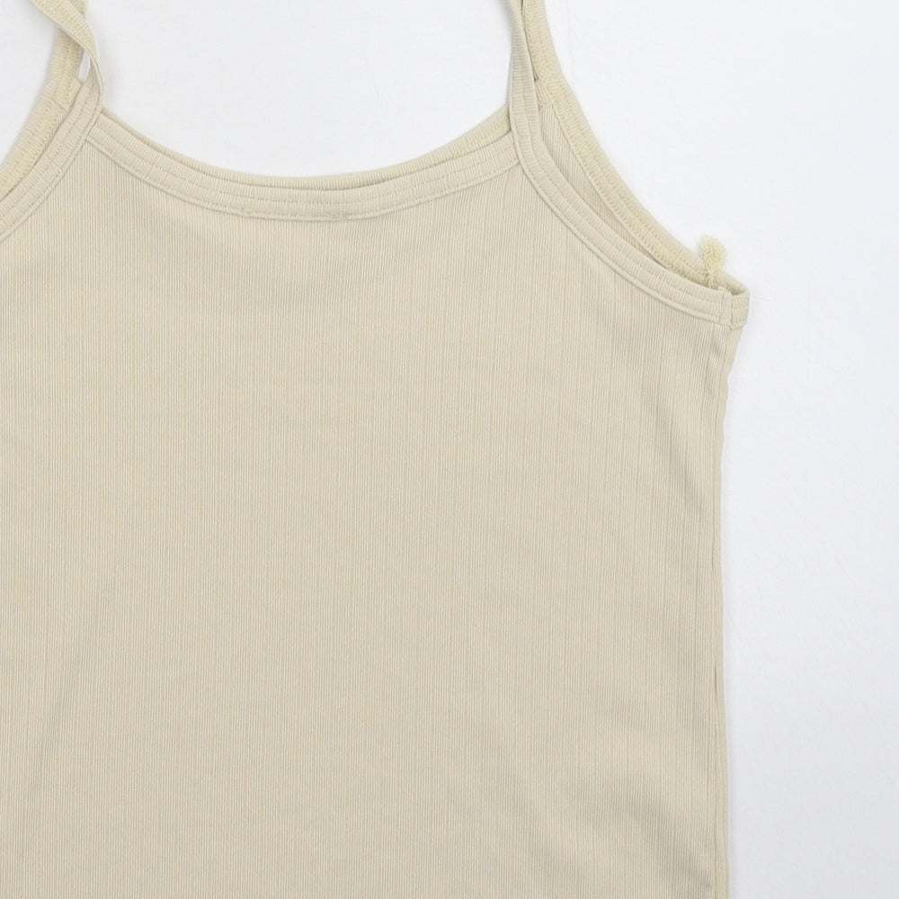 Grace & Mila Womens Beige   Basic Tank Size S