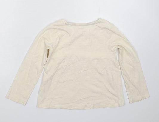 TU Girls Beige   Basic T-Shirt Size 6-7 Years